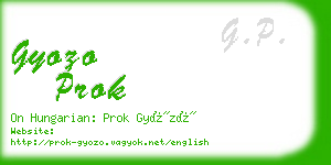 gyozo prok business card